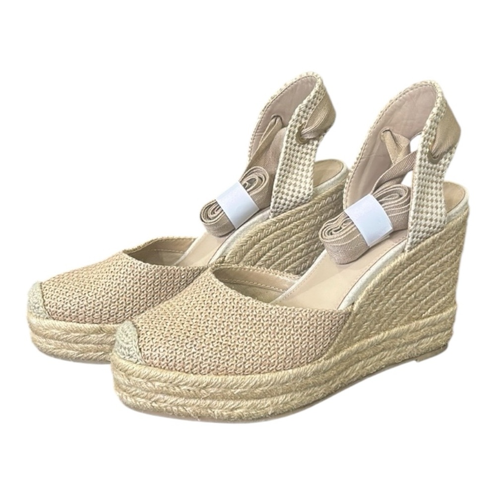 The Drop Women's Zuki Wedge Espadrille Sandals Tan Size 8 - Picture 4 of 14